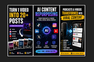 turn your podcast or video into viral social media content