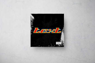 design an erratic y2k and underground album cover art