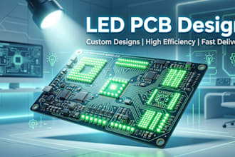 design led lighting pcb  board with led driver circuit and mosfet control