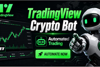 develop an automated trading view webhook crypto trading bot