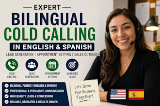 do expert bilingual cold calling in english and spanish lead generation