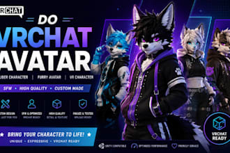 do vrchat avatar vtuber character, furry avatar, vr character, nsfw, vrc avatar