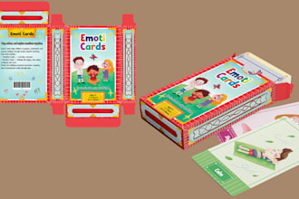 design custom educational learning card games mockups printable deck kid game