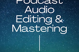 professionally mix and master your podcast audio