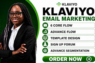 build professional klaviyo email marketing flows and template design