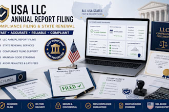 usa llc annual report, compliance filing and state renewal fast