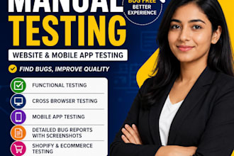 do manual testing for websites and mobile apps