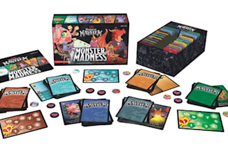 draw card game design, card game art, board game design, box design, rule book