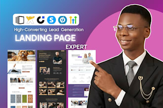 design  high converting landing page on unbounce systeme io instapage elementor