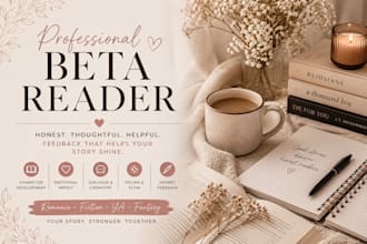 beta read your romance or fiction book