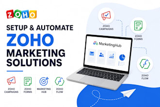 optimize zoho campaigns, zoho forms and zoho flow automation