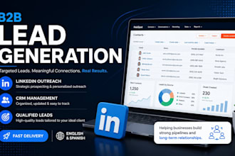 generate b2b leads and manage linkedin outreach