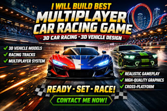 build best multiplayer car racing game 3d car racing  3d vehicle design