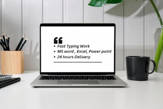 do typing , ms word, excel, power point work