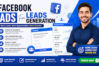 run meta facebook ads for lead generation and conversion ads campaign