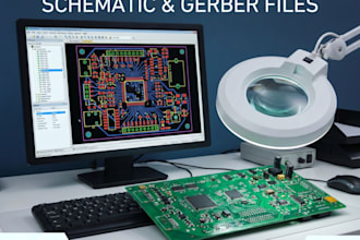 create pcb layout schematic and gerber files as pcb design expert