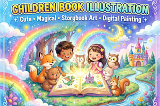design story book, children story book, children book, illustration