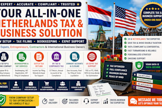 do netherlands bv tax, expat filing, bookkeeping and company setup
