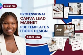 design professional canva lead magnet PDF template or ebook design
