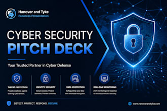 create cybersecurity pitch deck data security deck identity management deck