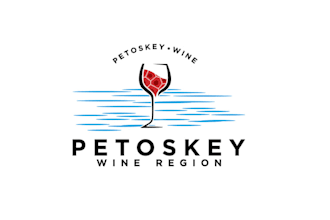 design petoskey wine region logo