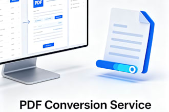 data entry and PDF conversion service