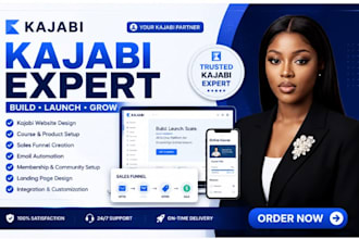 design kajabi website, kajabi online course, kajabi landing page, podia