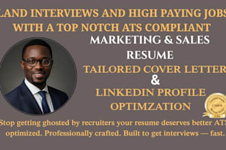 write an executive sales and marketing resume, banking resume, finance resume