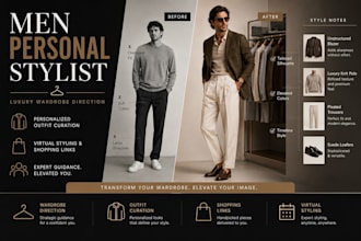 be men luxury fashion stylist, fashion consultant and wardrobe consultant