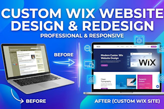 design and redesign wix website, modern responsive wix website, wix wix wix wix