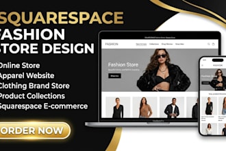 design squarespace online store for fashion and apparel