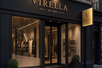 design a professional storefront sign for your shop