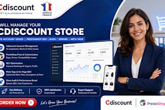 manage cdiscount store fix account issues prestashop seo bugs error meta tags