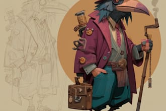 design unique concept art for your ideas