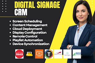 setup digital signage CRM musthavemenus screencloud yodeck telemetrytv novisign