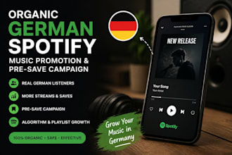 organic german spotify music promotion viral marketing to real targeted audience