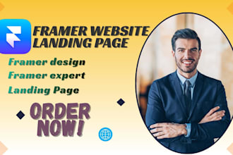 build a modern framer landing page website for your brand