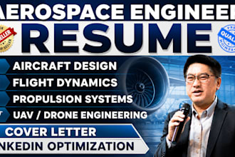 write aerospace engineer resume, cover letter and linkedin