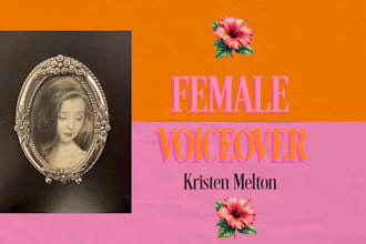 record an american female voice over
