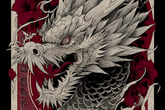 make a traditional japanese irezumi tattoo