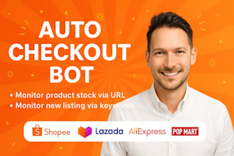 lazada auto checkout bot, pokémon center bot, lazada buying bot, auto monitor