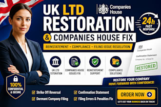 do UK ltd restoration reinstatement and fix companies house issues