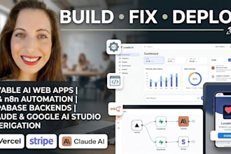 build fix deploy lovable ai web app v0 n8n supabase claude google ai studio