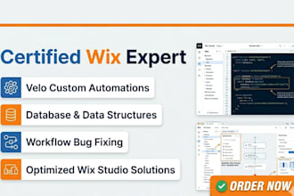 build wix velo automation and fix wix workflow issues as an expert