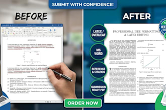 format ieee research paper in latex ms word for conference, journal publication