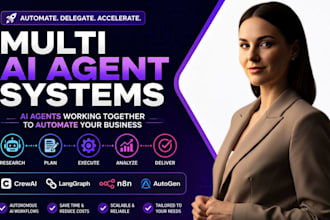build multi ai agent with crewai, langgraph autogen, n8n and make com automation