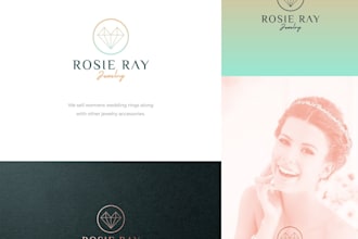 design a luxury jewelry, fashion and elegant minimalist logo