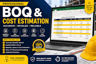 do quantity takeoff and construction cost estimation