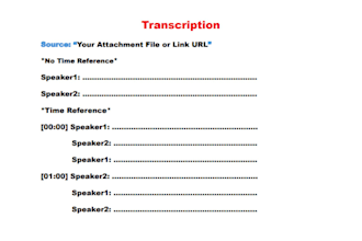 transcribe audio or video files
