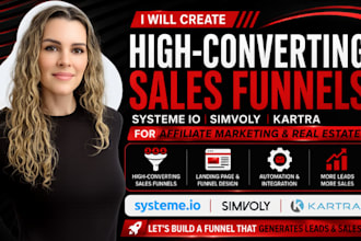 create systeme io affiliate sales funnel simvoly kartra funnel for real estate